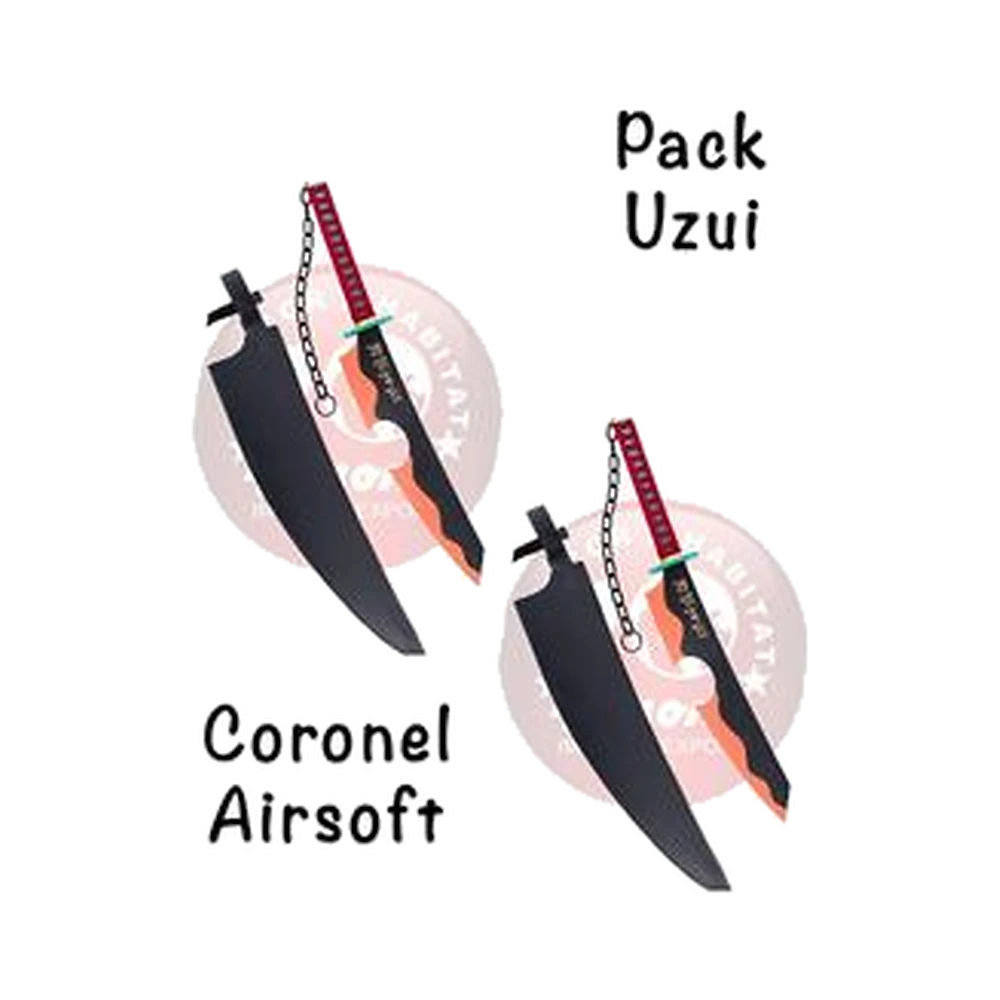 Pack Dos Katanas Espada Gemela Tengen Uzui Demon Slayer Bambú